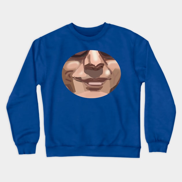 Face of a Male Crewneck Sweatshirt by ellenhenryart